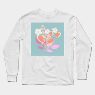 Modern floral bouquet print Long Sleeve T-Shirt